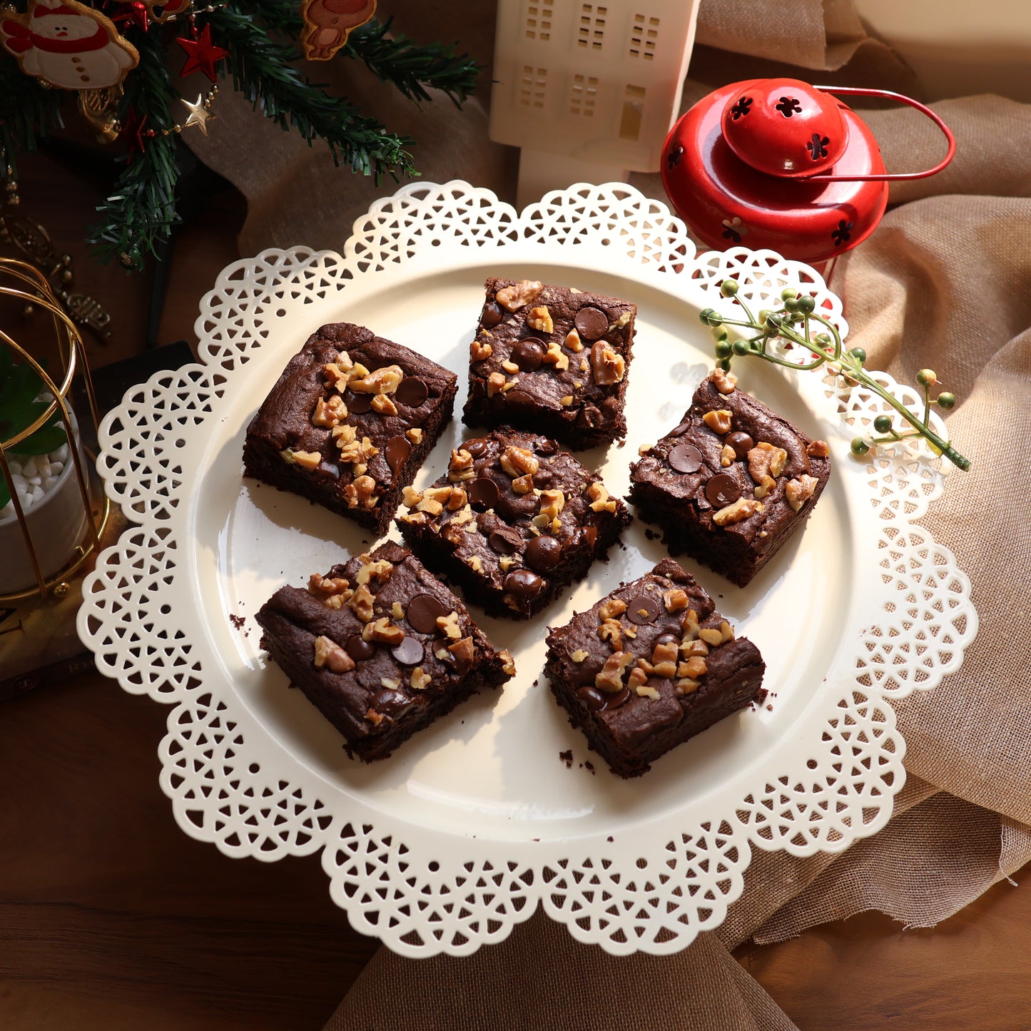 Walnut Choco-Chip Brownie